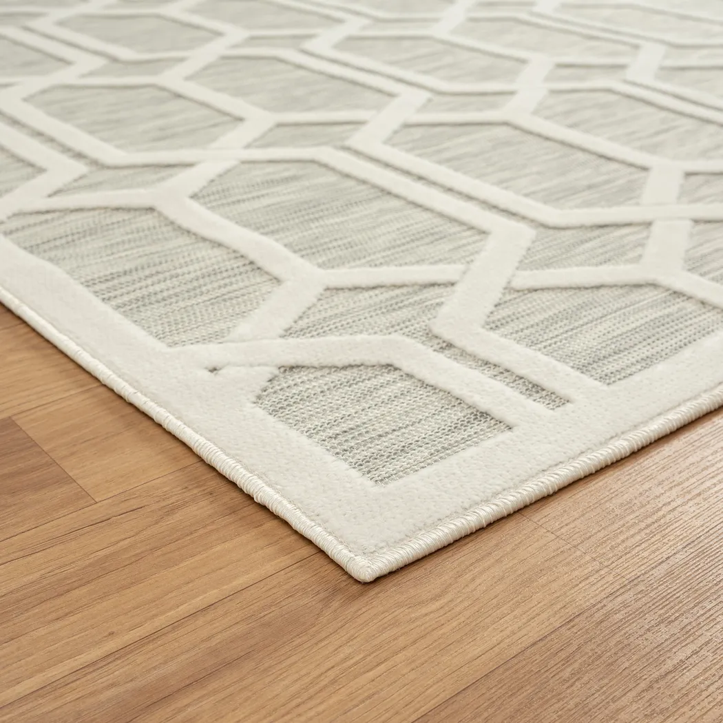 Aneloann Gray 7'9 x 9'9 Rug - Image 8