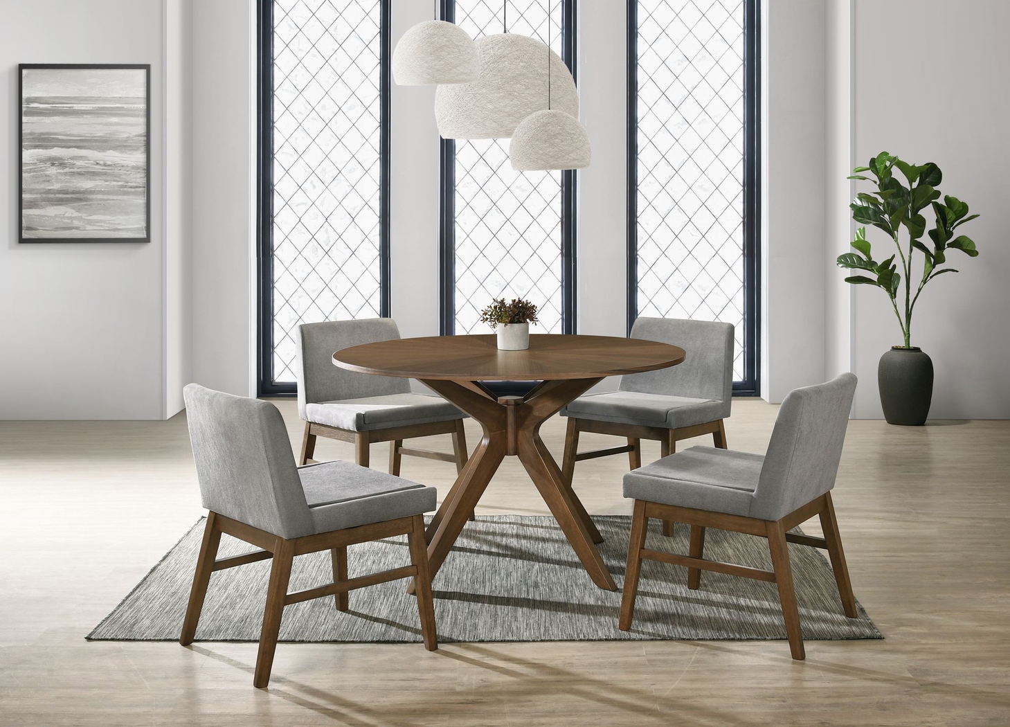 Anemone Brown Dining Table - Thumbnail - Image 2