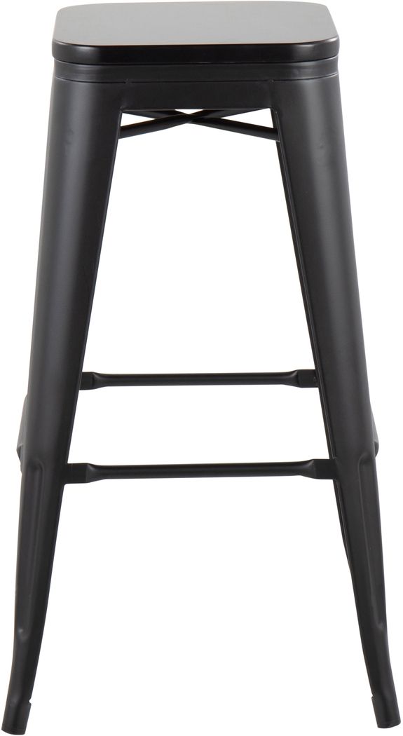 Aneolo I Black Barstool, Set of 2 - Thumbnail - Image 3