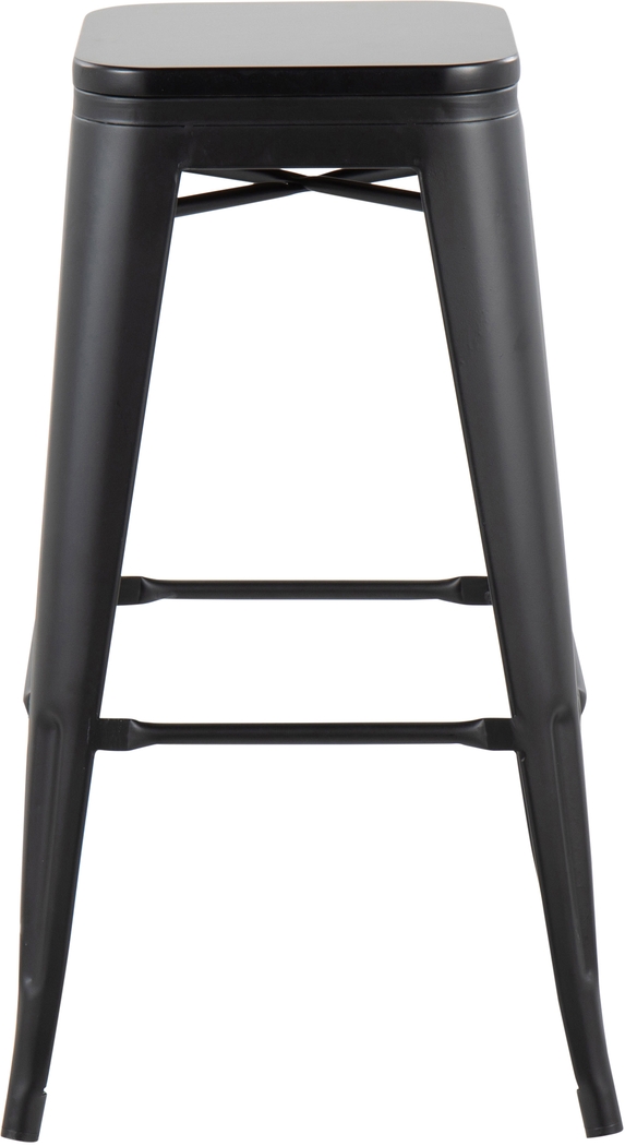 Aneolo I Black Barstool, Set of 2 - Thumbnail - Image 6
