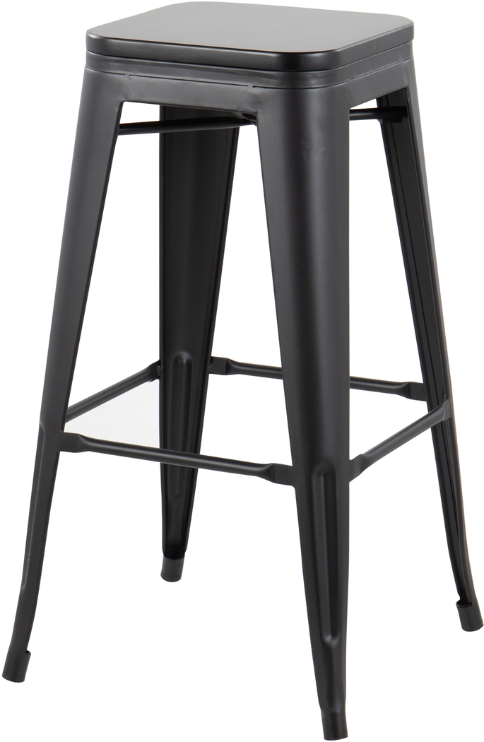 Aneolo I Black Barstool, Set of 2 - Thumbnail - Image 7
