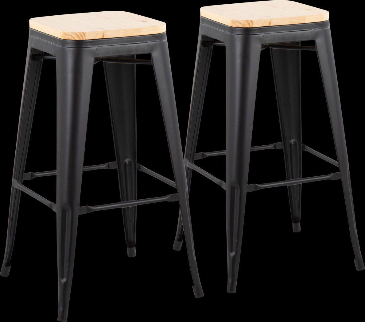 Aneolo I Natural Barstool, Set of 2 - Thumbnail - Image 1
