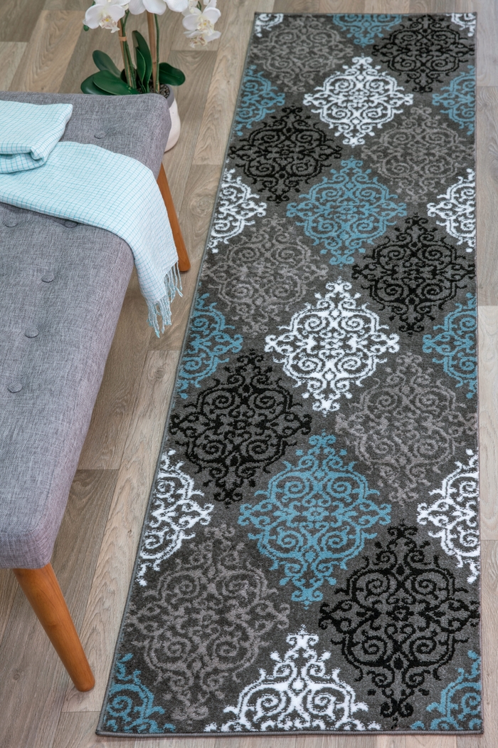 Aneres Gray 2' x 7'2 Runner Rug - Thumbnail - Image 3