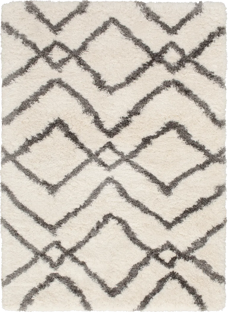 Anesha White 7'10 x 9'10 Rug - Thumbnail - Image 1