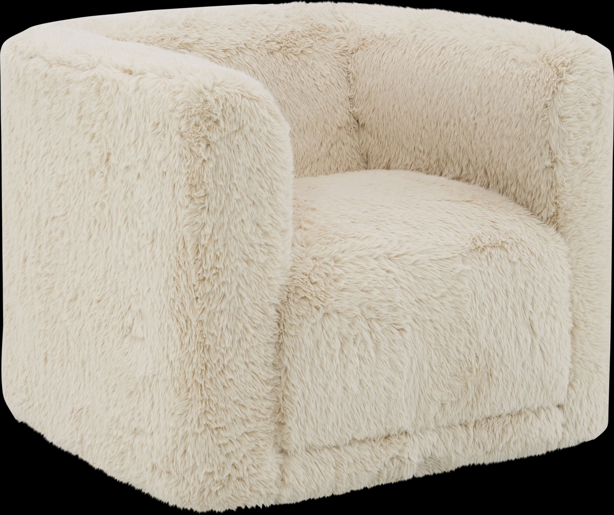 Angelfisha Beige Swivel Accent Chair - Thumbnail - Image 1