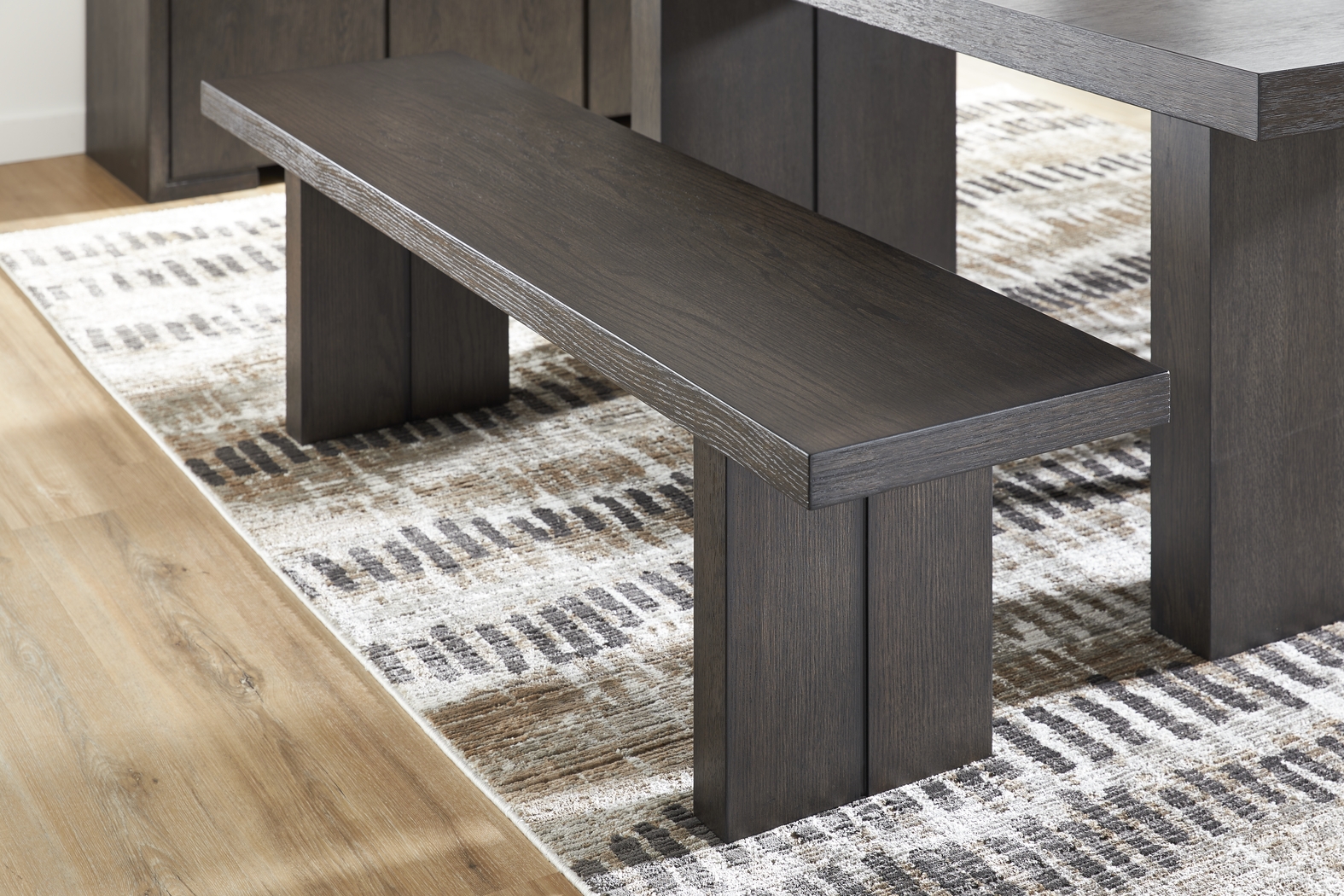 Angelica Brown Dining Bench - Thumbnail - Image 2