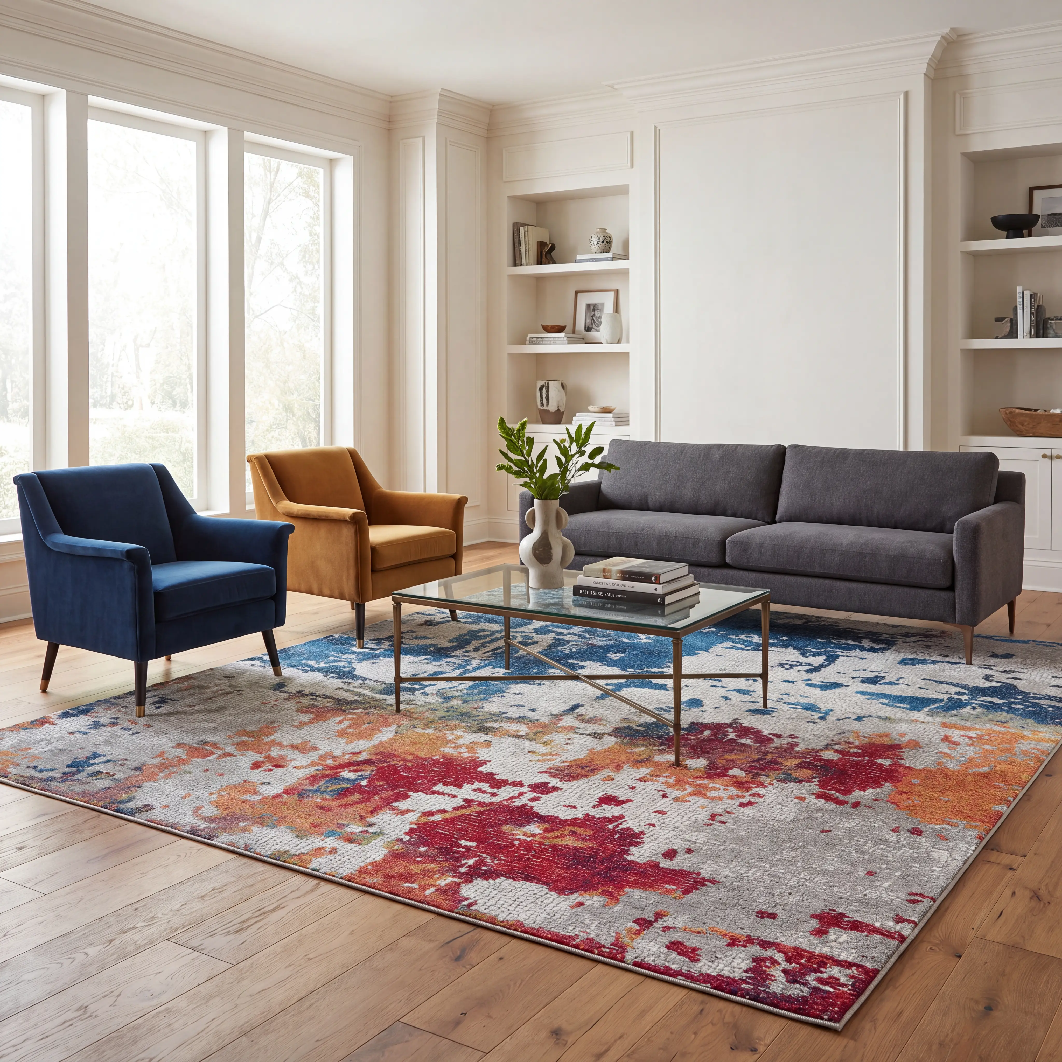 Angelika Multi 4' x 6' Rug - Thumbnail - Image 2