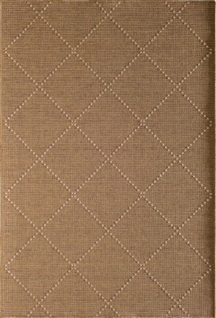 Angeline Brown 7'10 x 9'10 Indoor/Outdoor Rug - Thumbnail - Image 1