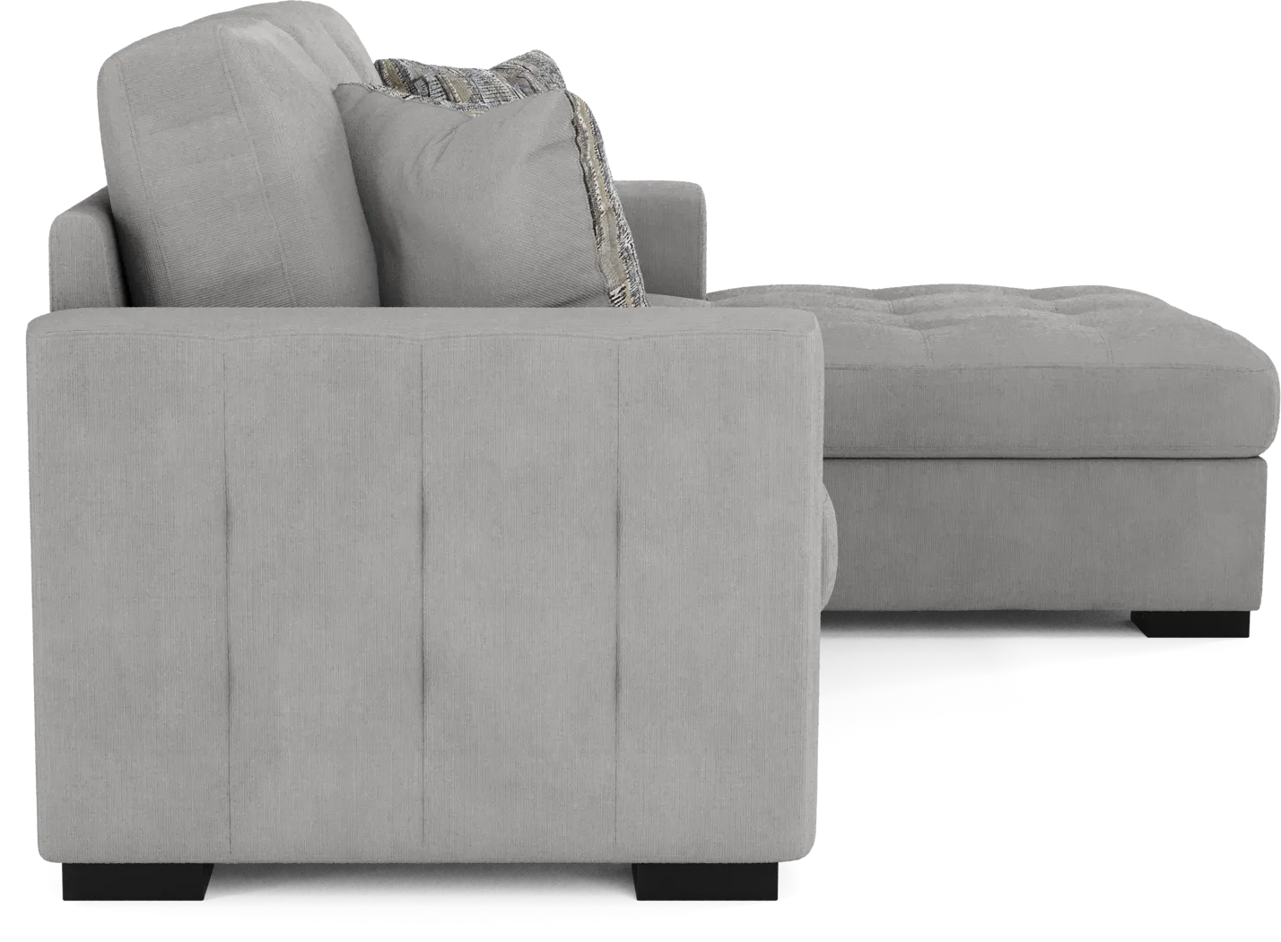 Angelino Heights Gray 2 Pc Sleeper Sectional - Image 5