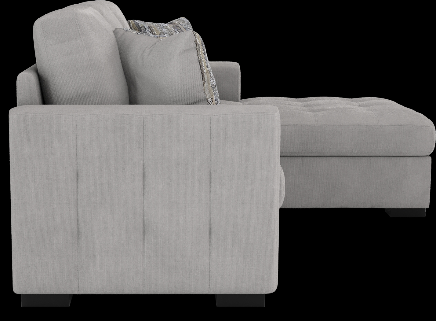 Angelino Heights Gray 5 Pc Sleeper Sectional Living Room - Thumbnail - Image 5