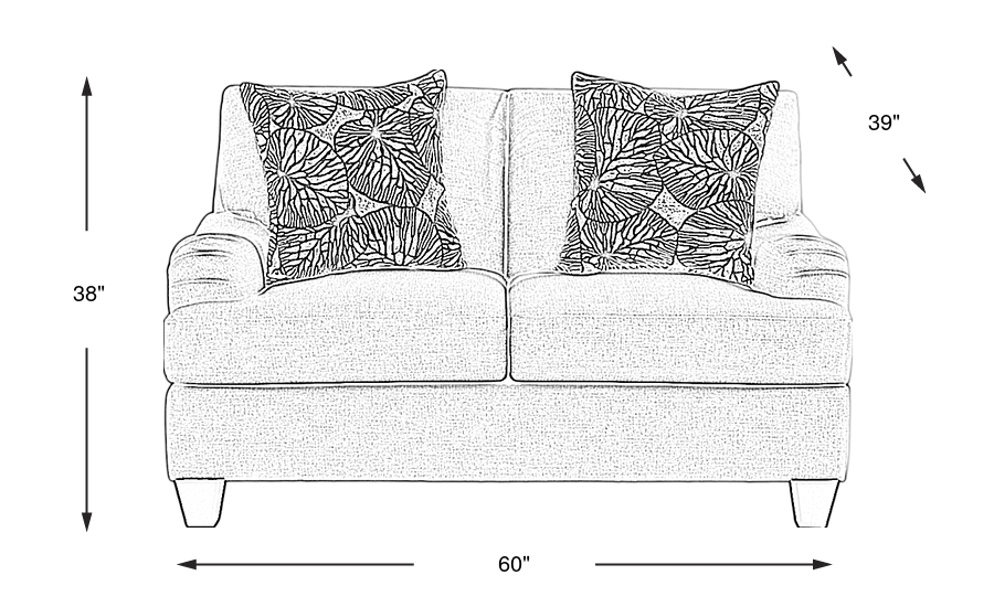 Dimension Image. Please refer to the Dimension Tab on this page for dimension details.