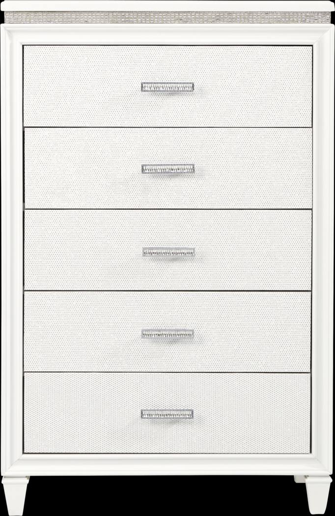 Kids Angelique White 5 Pc Twin Panel Bedroom - Thumbnail - Image 5