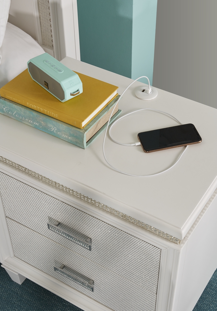 Kids Angelique White 5 Pc Twin Panel Bedroom - Thumbnail - Image 7