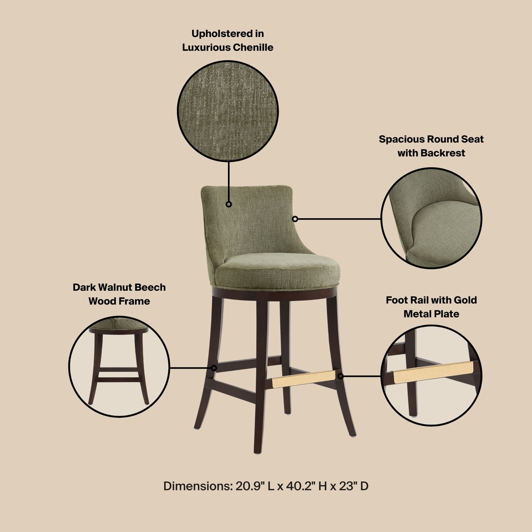 Angelphone Green Barstool - Thumbnail - Image 8