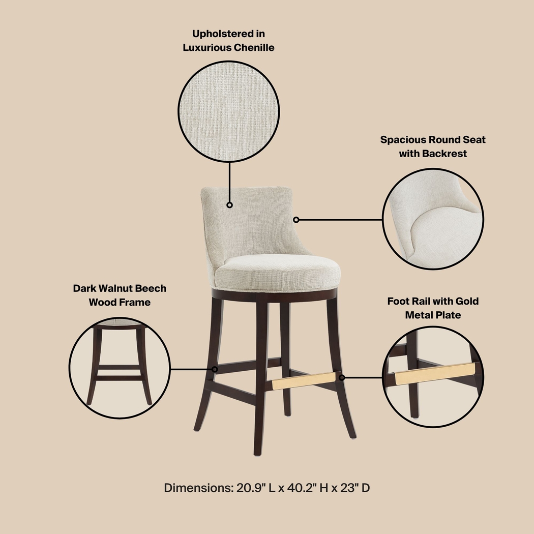 Angelphone Natural Barstool - Thumbnail - Image 8