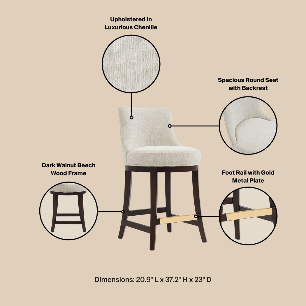 Angelphone Natural Counter Height Stool - Thumbnail - Image 9