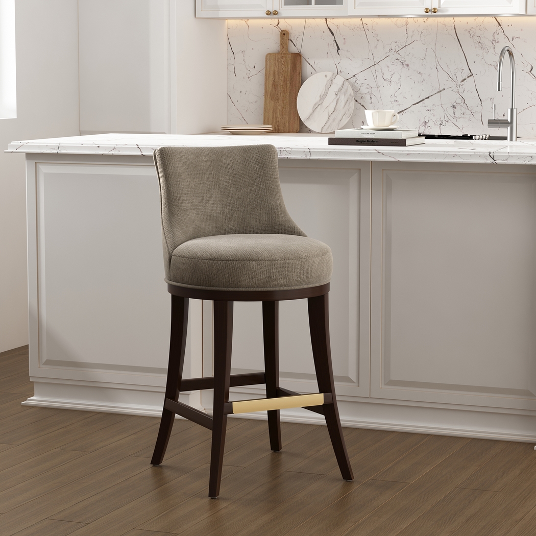 Angelphone Taupe Barstool - Thumbnail - Image 3