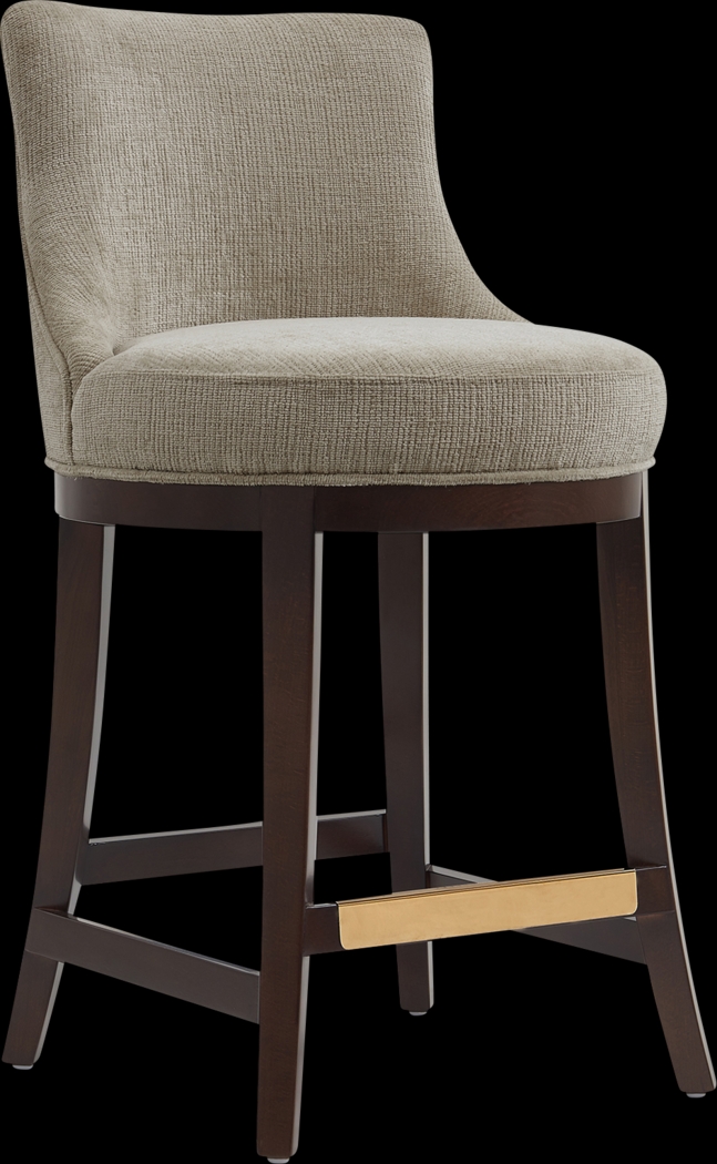 Angelphone Taupe Counter Height Stool - Thumbnail - Image 7