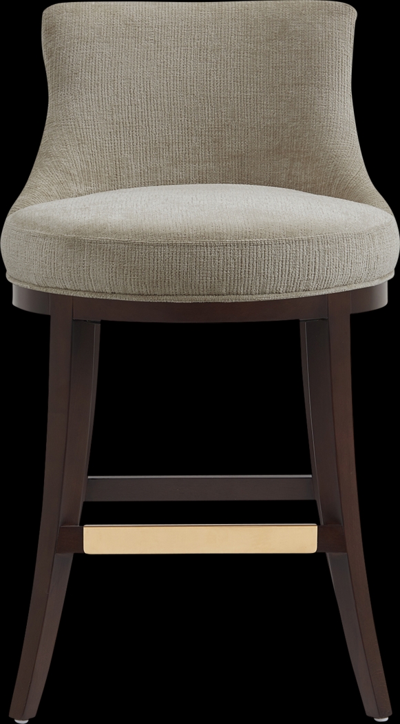 Angelphone Taupe Counter Height Stool - Thumbnail - Image 1