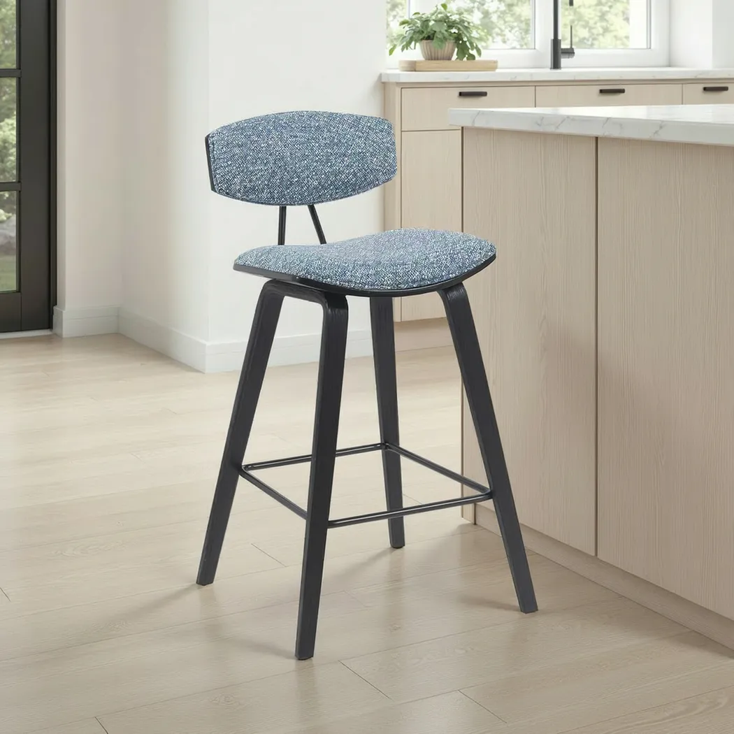 Angelstones II Blue Counter Height Stool - Thumbnail - Image 2