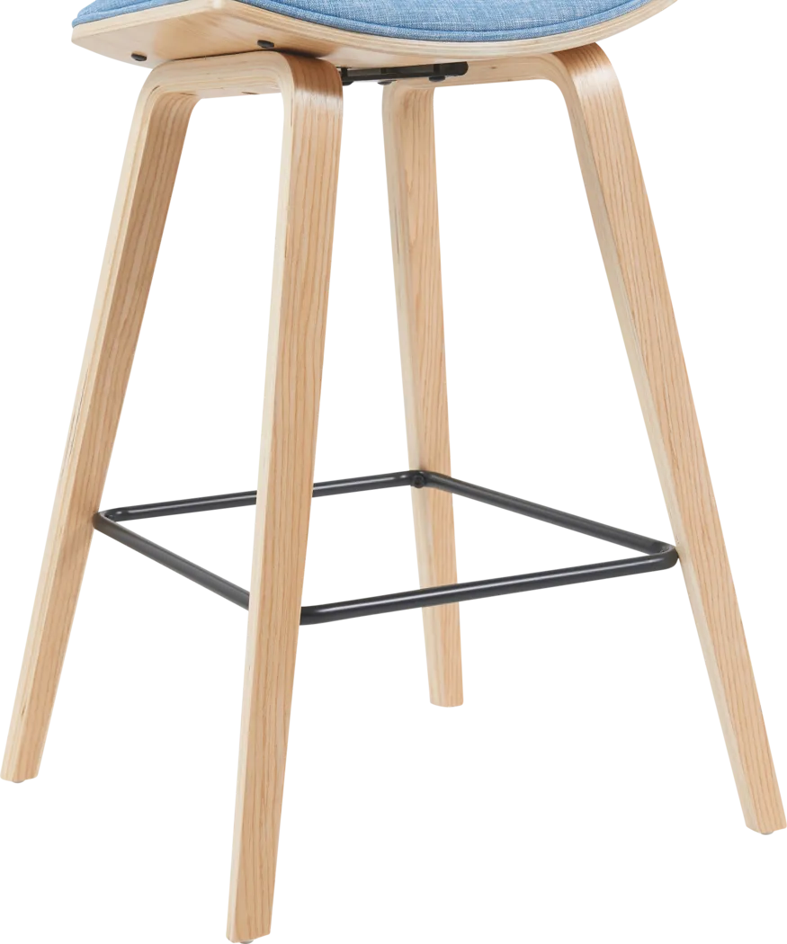 Angelstones III Blue Counter Height Stool - Thumbnail - Image 3