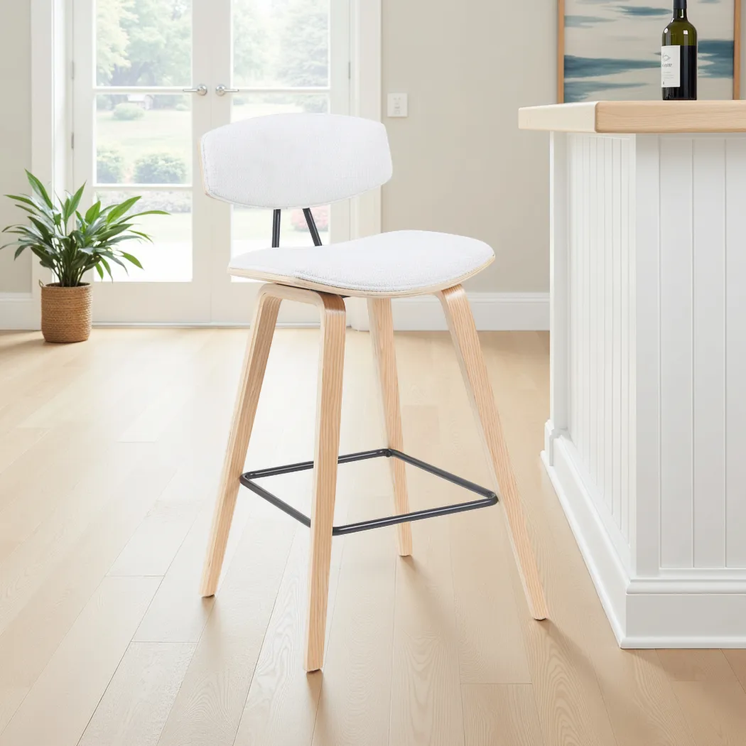 Angelstones III White Barstool - Thumbnail - Image 2