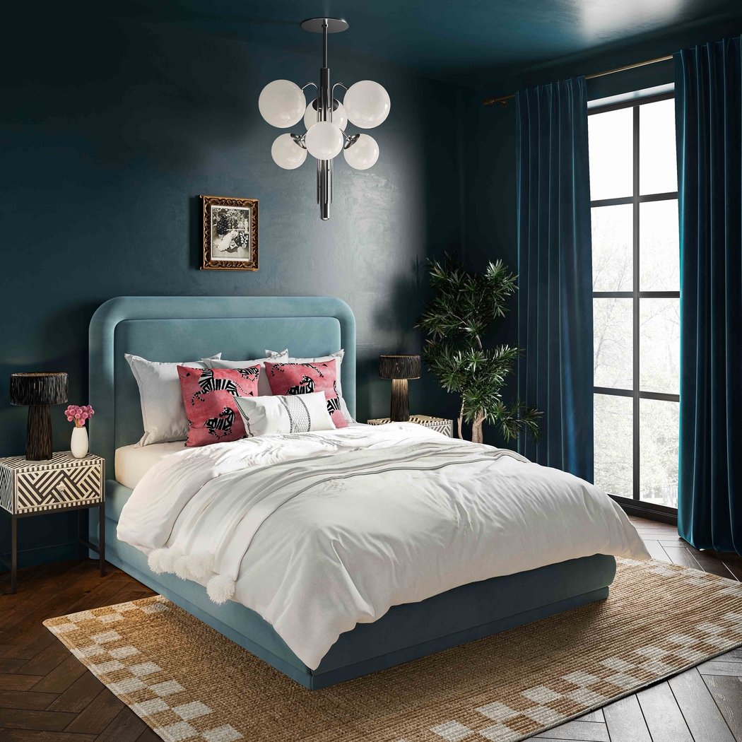 Angelwing Blue Queen Bed - Thumbnail - Image 2