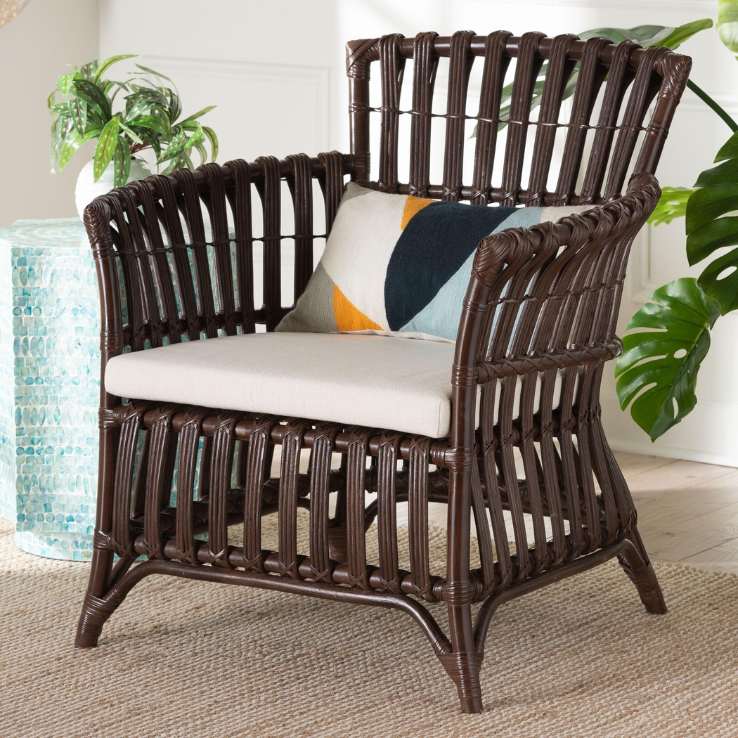 Angenese Dark Brown Accent Chair - Thumbnail - Image 2