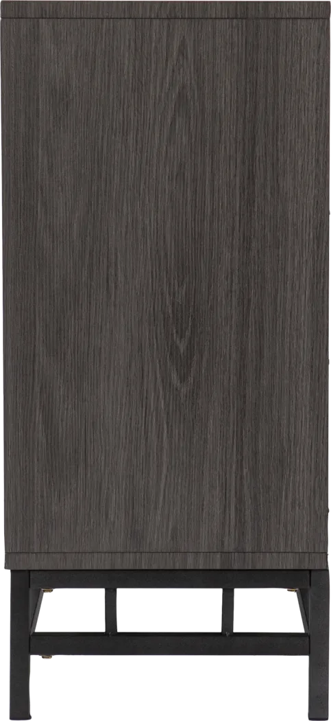 Angevine IV Gray 54 in. Console, With Touch Panel Electric Log Fireplace - Thumbnail - Image 4