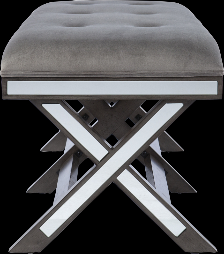 Angleston Gray Bench - Thumbnail - Image 2