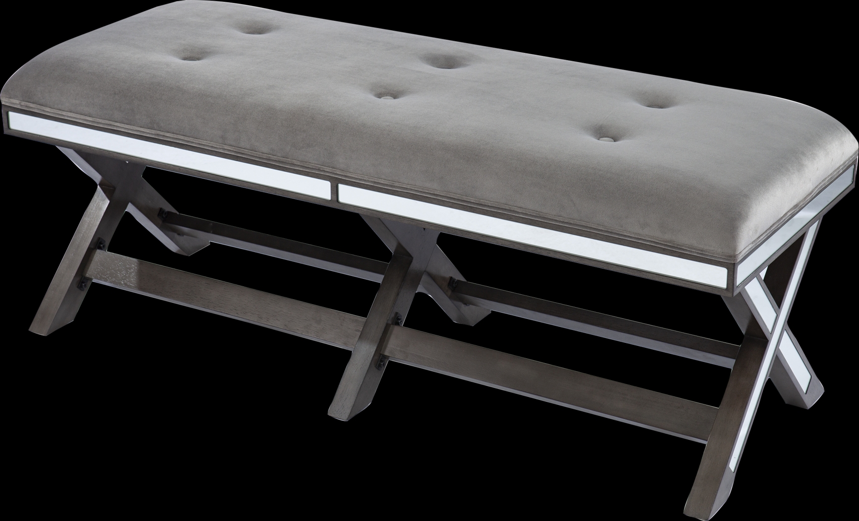 Angleston Gray Bench - Thumbnail - Image 1