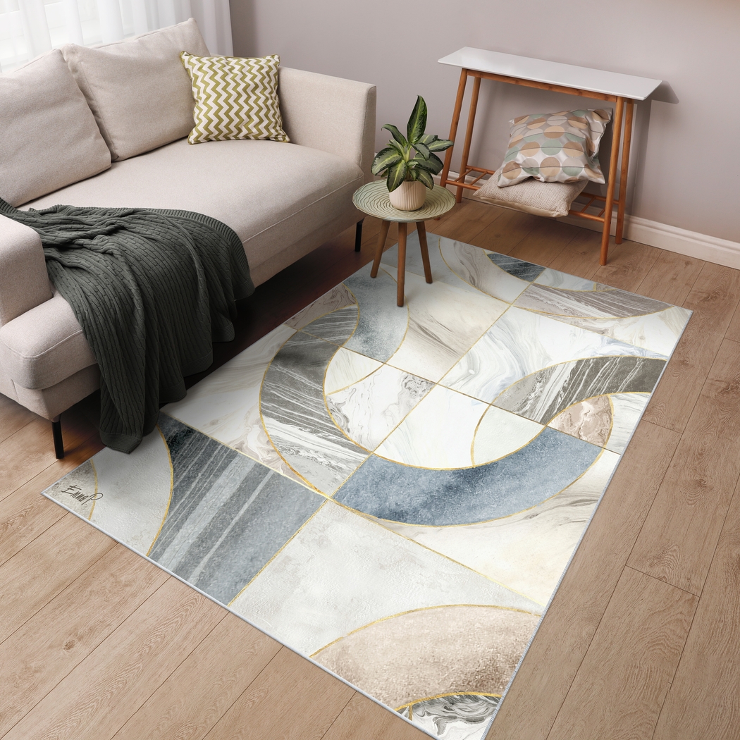 Anglure Gray 5' x 7'7 Rug - Thumbnail - Image 2