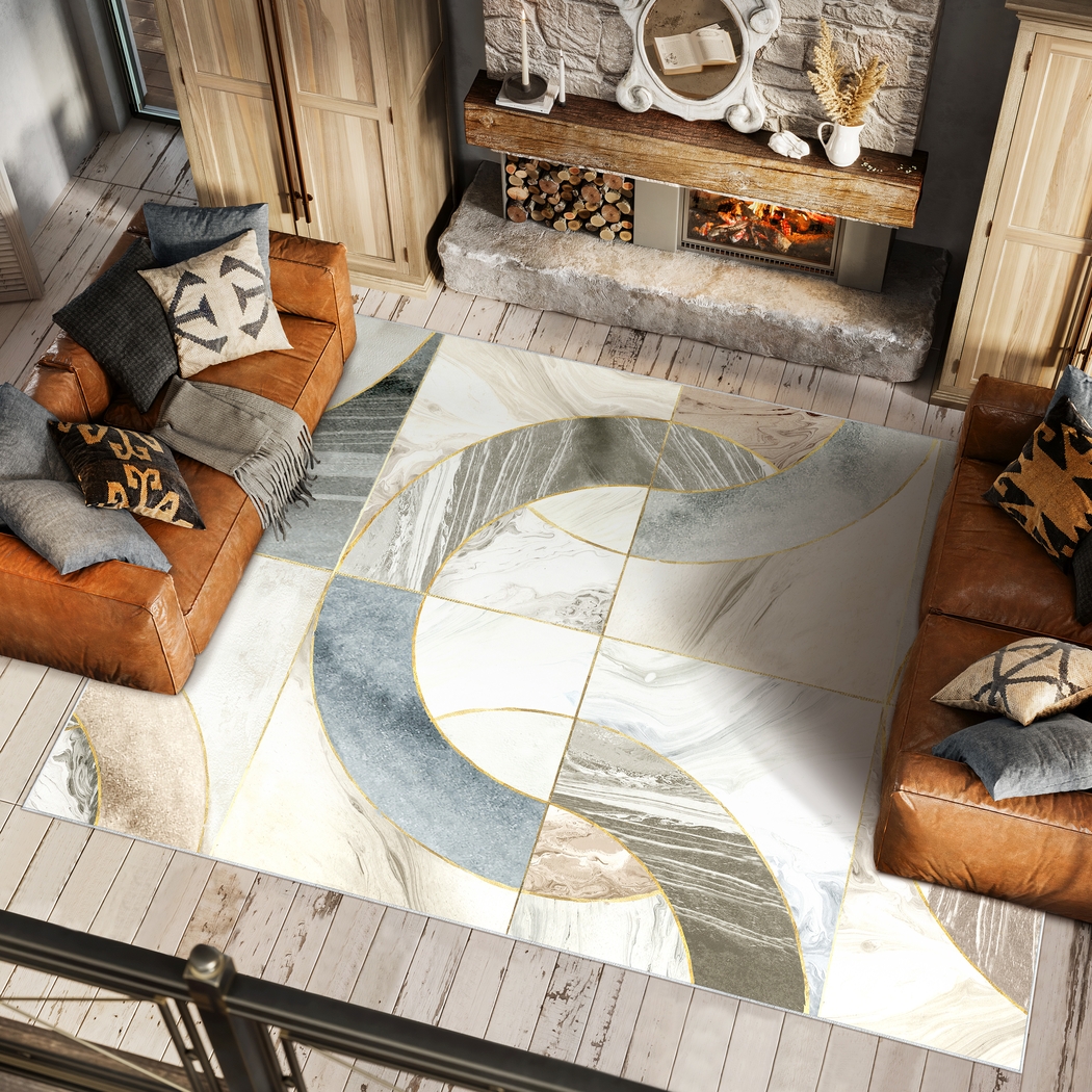 Anglure Gray 7'7 x 10'5 Rug - Thumbnail - Image 2