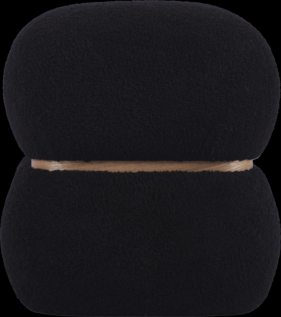 Angouleme I Black Ottoman - Thumbnail - Image 1