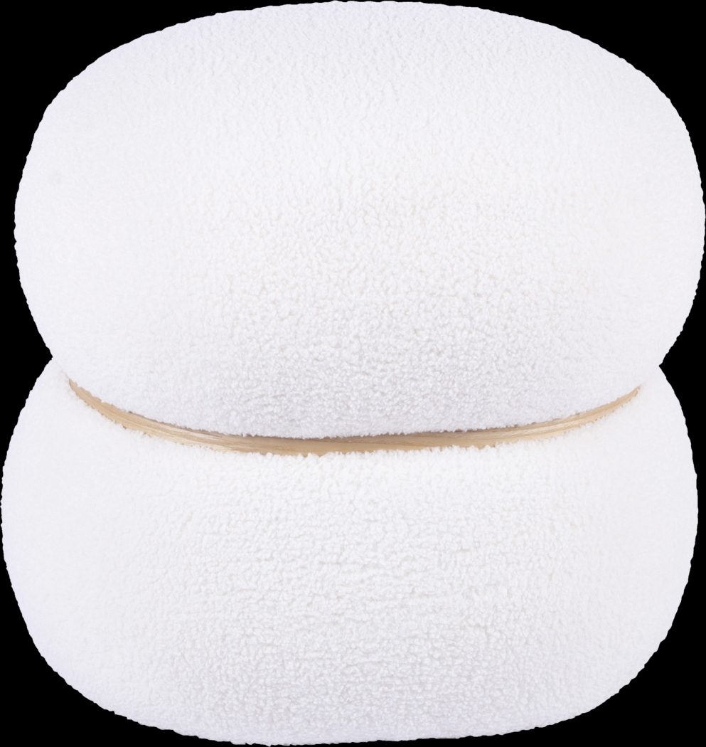 Angouleme I White Ottoman - Thumbnail - Image 4