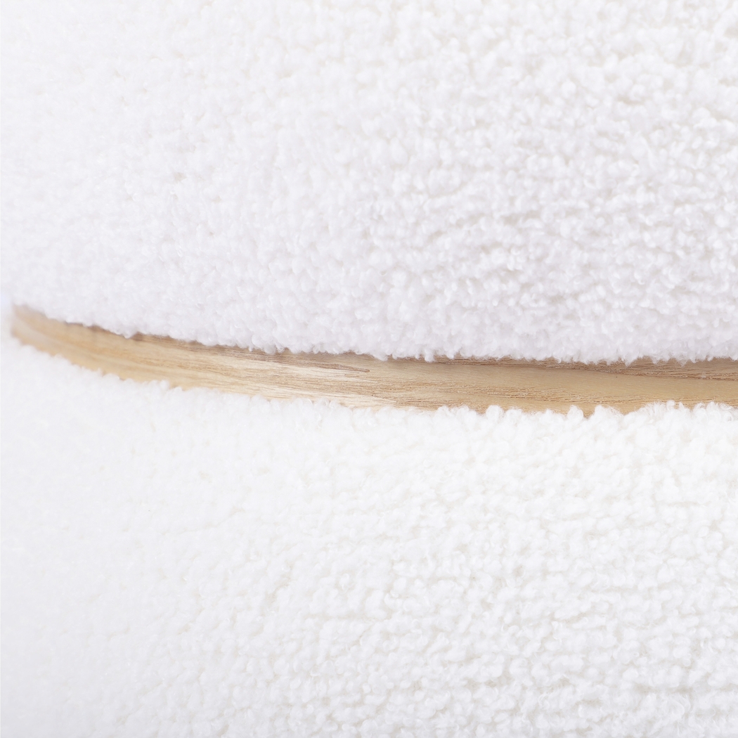 Angouleme I White Ottoman - Thumbnail - Image 5