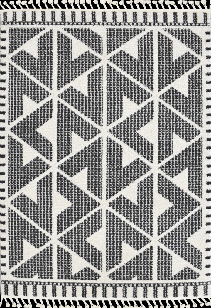 Angzu Black 5' x 7' Rug - Thumbnail - Image 1