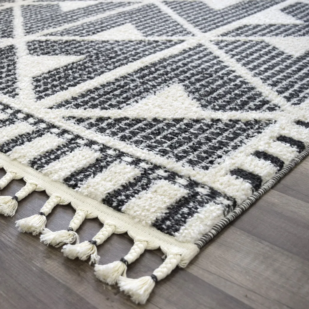 Angzu Black 8'3 x 10' Rug - Thumbnail - Image 4