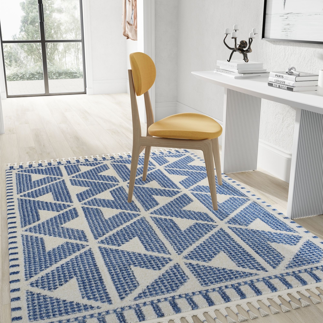 Angzu Blue 5' x 7' Rug - Thumbnail - Image 2