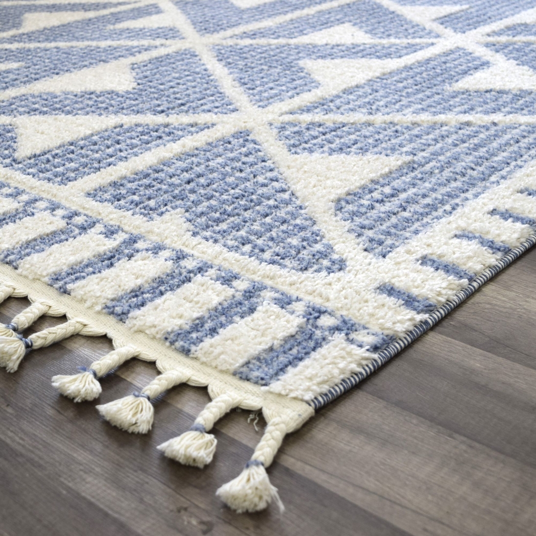 Angzu Blue 5' x 7' Rug - Thumbnail - Image 4