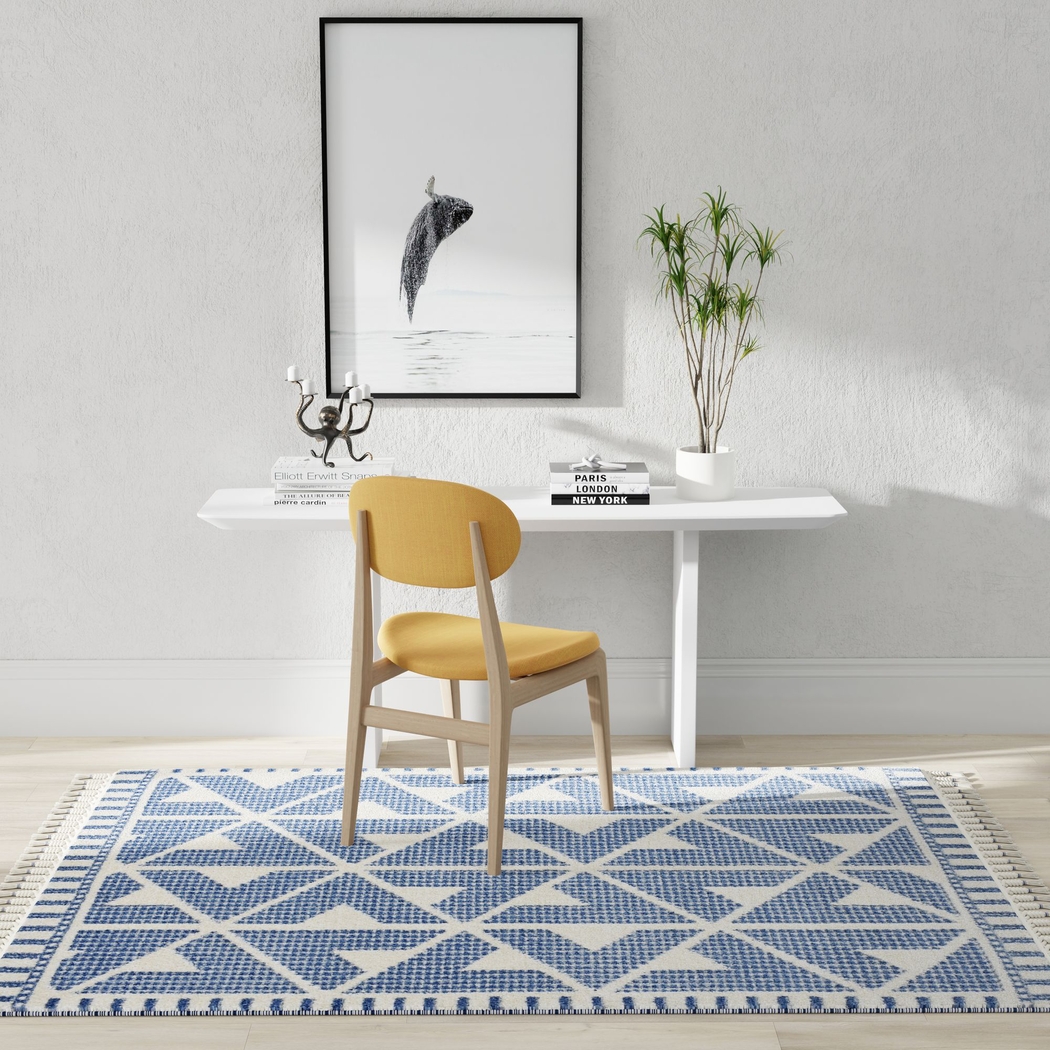 Angzu Blue 5' x 7' Rug - Thumbnail - Image 6