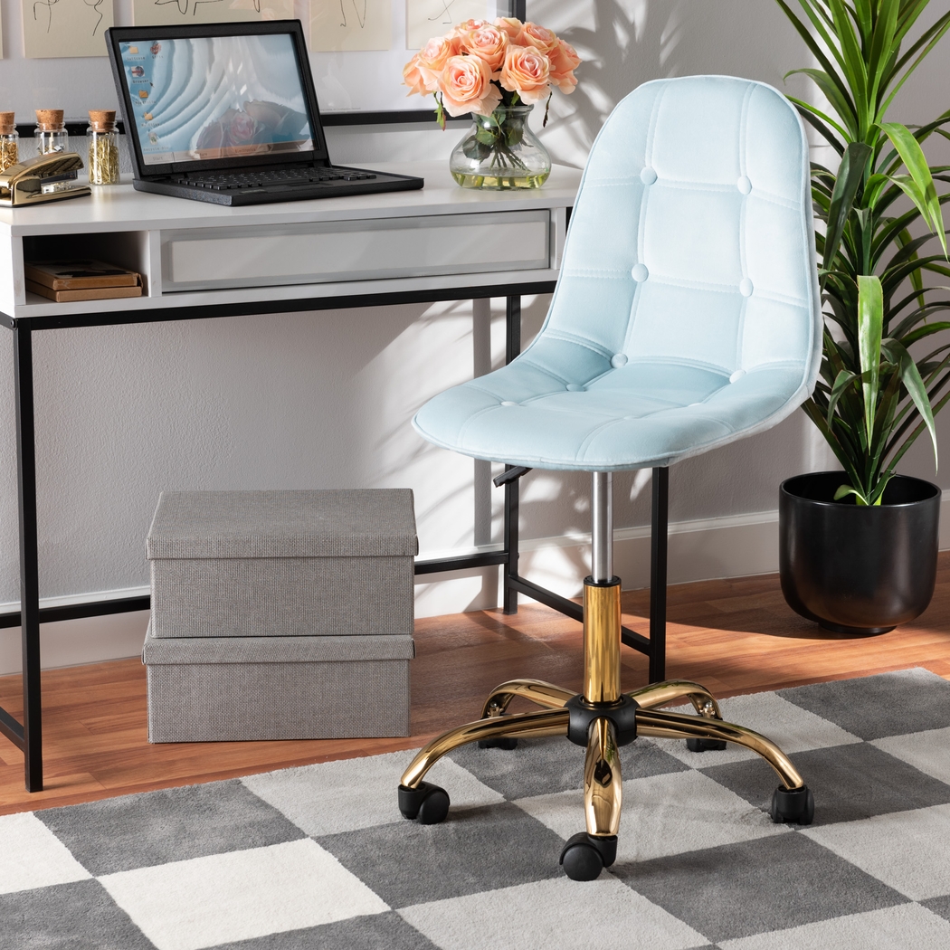 Anhinga Blue Office Chair - Thumbnail - Image 2