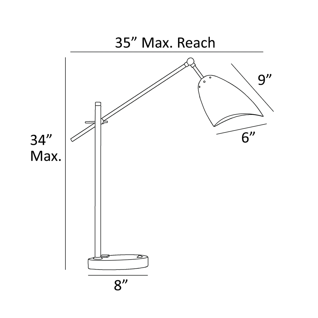 Anhinga Place Brass Lamp - Thumbnail - Image 4