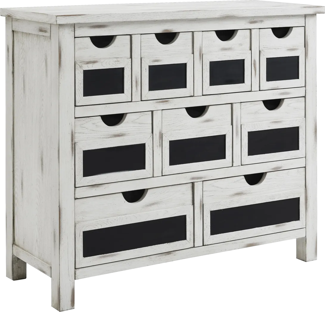Ani Square White Accent Cabinet - Thumbnail - Image 1