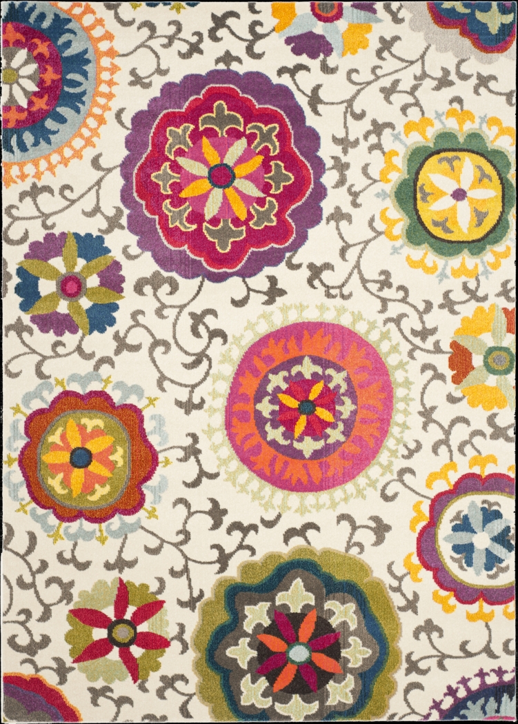 Ania Ivory 6'7 x 9'2 Rug - Thumbnail - Image 1