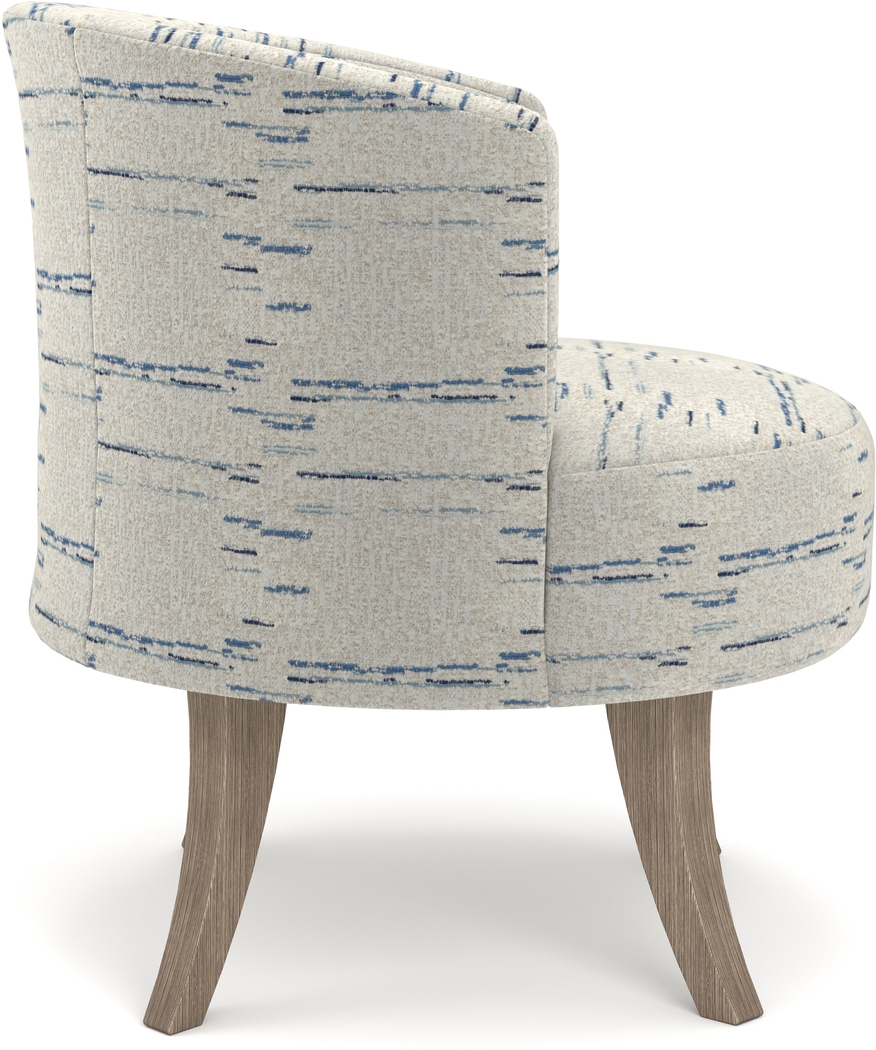 Aniez Blue Swivel Chair - Thumbnail - Image 2