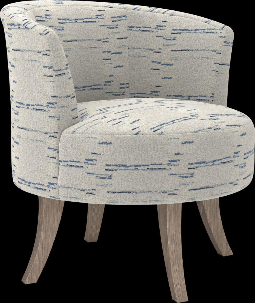 Aniez Blue Swivel Chair - Thumbnail - Image 1