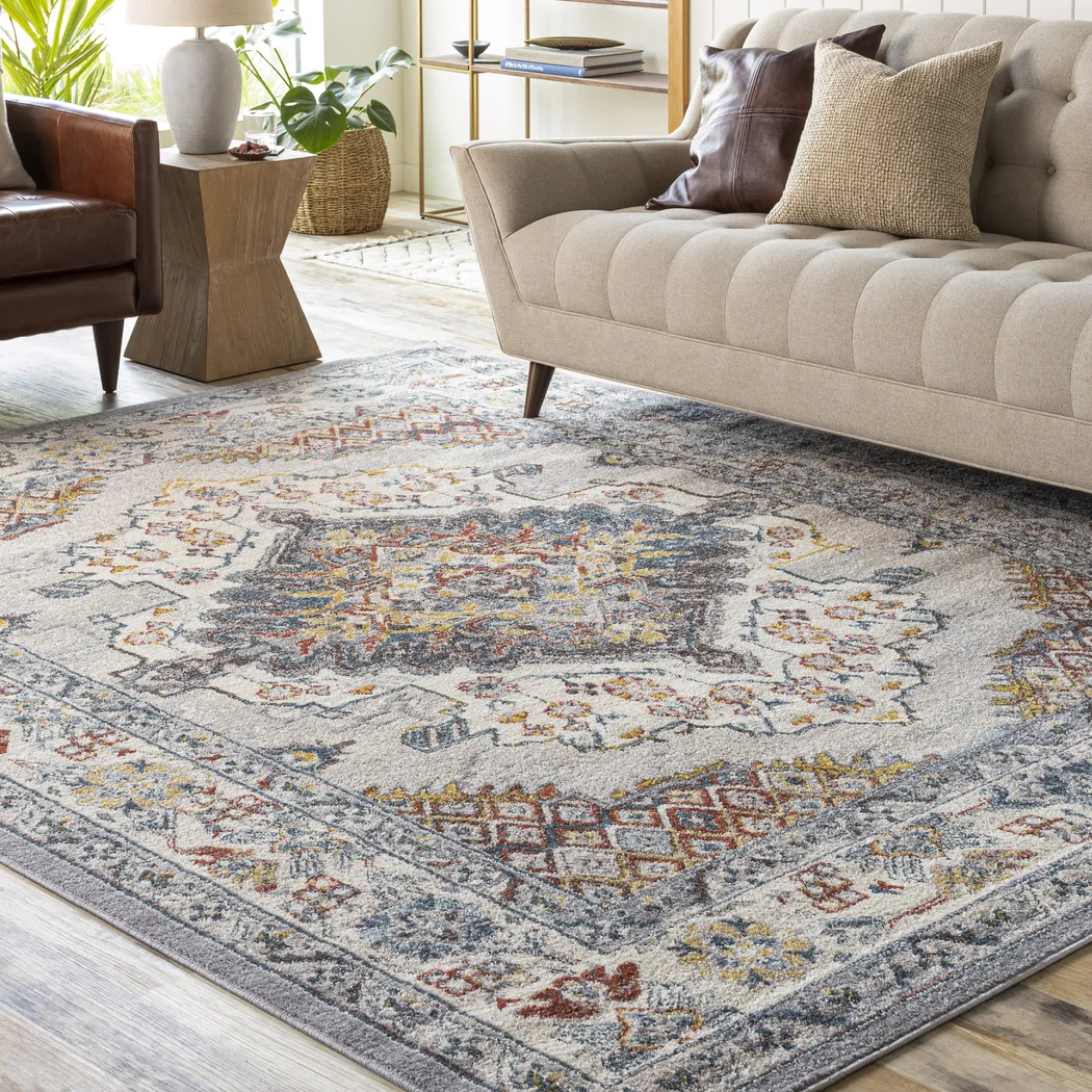 Anilya I Dark Blue 5'2 x 7' Rug - Thumbnail - Image 3