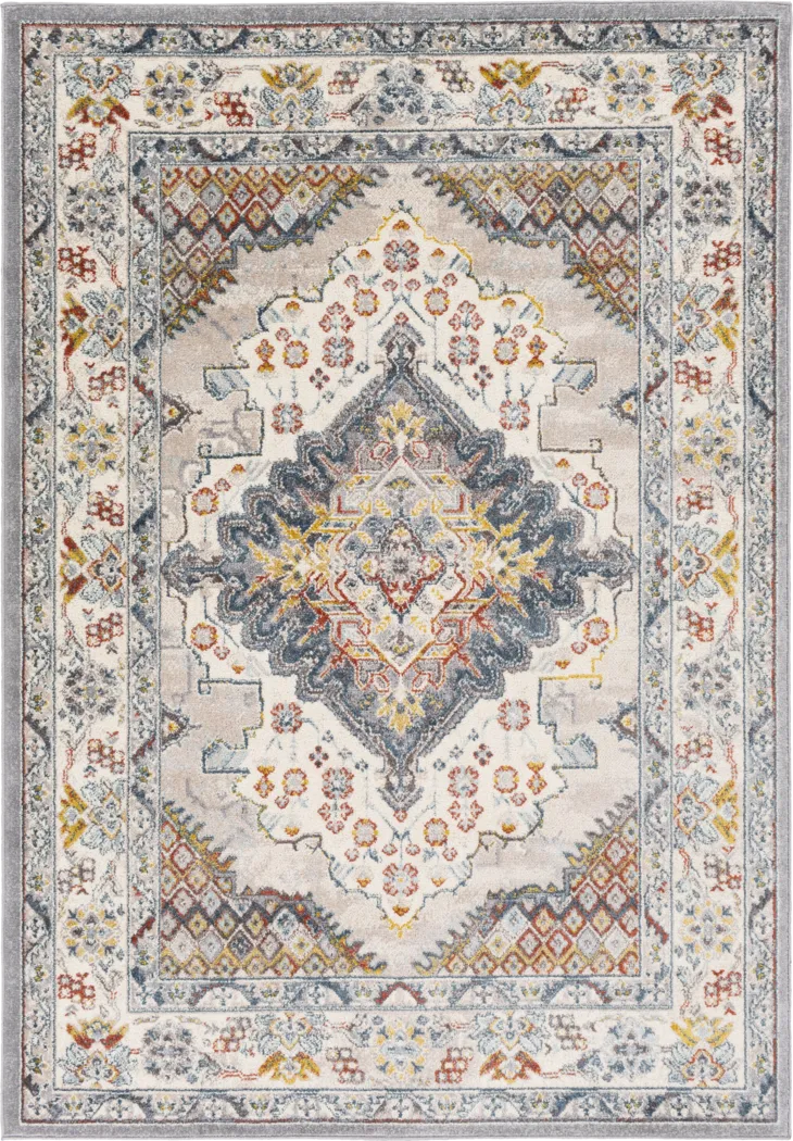 Anilya I Dark Blue 5'2 x 7' Rug - Thumbnail - Image 1