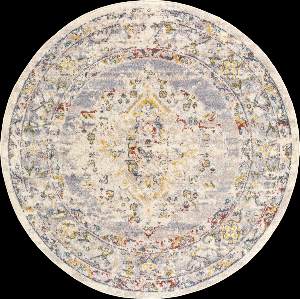 Anilya II Cream 5'3 Round Rug - Thumbnail - Image 1